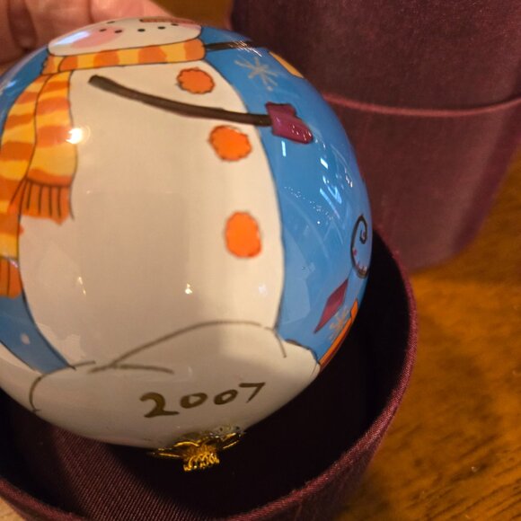 Pier 1 Li Bien Snowman Christmas Tree Ornament - Picture 5 of 9